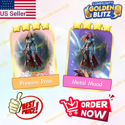 #ad #ad MONOPOLY GO GOLDEN BLITZ Princess Priss amp; Metal Mood⚡ Cheaps Available 24 7 $4.97