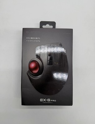 ELECOM EX-G PRO Wireless Trackball Mouse   Black   Brand New