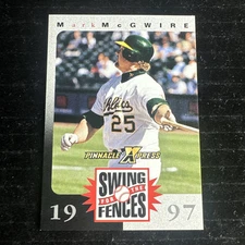 1997 Pinnacle X-Press Swing for the Fences Mark McGwire Oakland Athletics