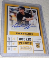 2017 Chronicles Contenders Championship Ticket Adam Frazier Autograph Ships FREE
