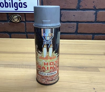 Vintage Spray Paint Plasti-Kote Hot Paint HP-4/14 Aluminum Empty Can L K !