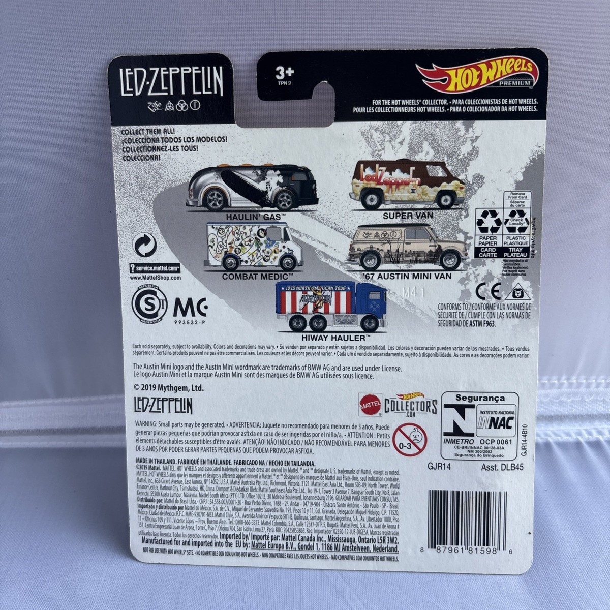 Hot Wheels LED Zeppelin Limited 5 Car Set - GJP75 for sale