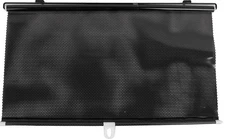 PVC Retractable Car Window Sun Shade Visor Windshield Roller Blind 125cm x 58cm