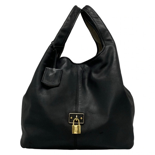 Loewe Calle Tote Bag Black Leather