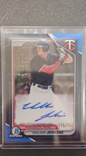 2024 Bowman - Chrome Prospect Autographs Walker Jenkins Blue Refractor /150