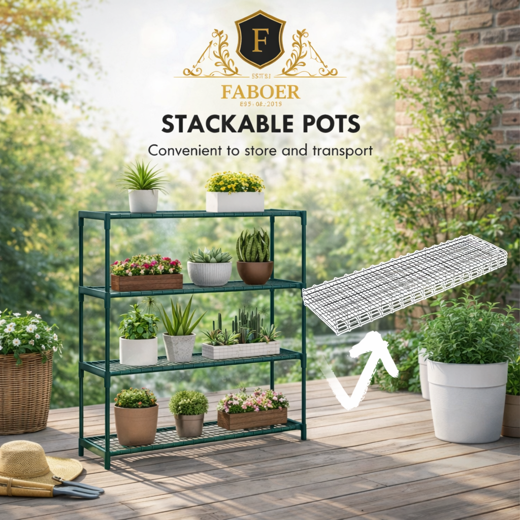 4 Tier Plant Stand Planter Holder Flower Pot Display Rack Indoor ...
