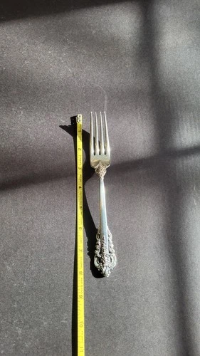 GRAND BAROQUE by Wallace Sterling Silver Dinner Fork 8 in No Monogram