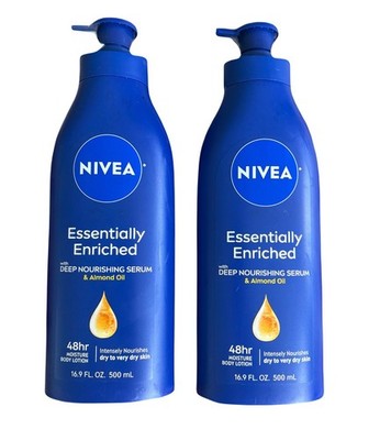 NIVEA Intense Healing Body Lotion Essentially Enriched 16.9 fl oz Scented Pair