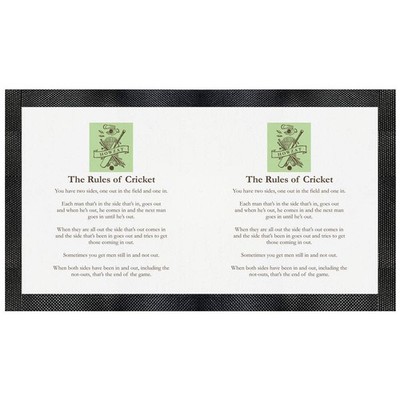 Futtermatte für Haustiere ''The Rules Of Cricket'' (PM00029120)