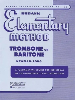 Rubank Elementary Method Trombone or Baritone Comprehensive Beginner...