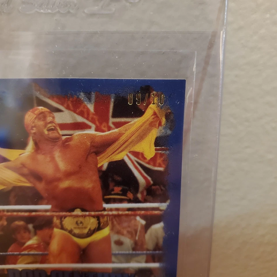 Hulk Hogan 2015 Leaf Pop Century Signatures AZUL AUTOMÁTICO 09/10 autógrafo RARO Foto 3 de 4