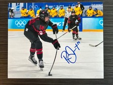 RENATA FAST TORONTO SCEPTERS PWHL Signed Autograph OLYMPICS 8x10 Photo W/PROOF D