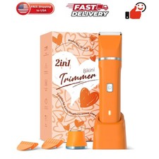Facial Hair Removal for Women - Waterproof 2 in 1 Rechargeable Eyebrow and Bi...