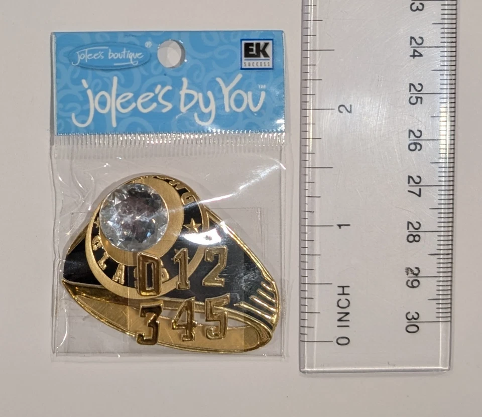Class Ring High School Graduation Jolee's By You Mini Scrapbooking Embellishment - Image 2 of 3