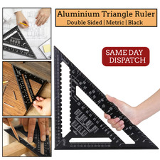 7/12 Inch Triangular Ruler Aluminium Alloy Speed Square Woodworking Tool Metric