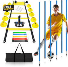 Soccer Agility Training Poles Equipment Adjustable Soccer Equipment for Training