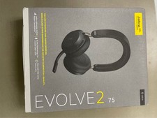 Jabra Evolve2 75 - USB-A MS Teams - Black Wireless Headset / Music Headphones Bl