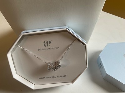 Bp Necklace  Luxe Moments  Diamond CZ rhodium plated lab created NEW