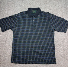 VTG Bobby Jones Exclusively For Neiman Marcus Black Grid Pattern Italy 2XL Rare