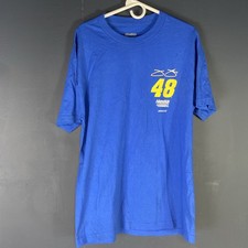 2018 Jimmy Johnson 48 Hendrick Motorsports Blue T-Shirt Size L
