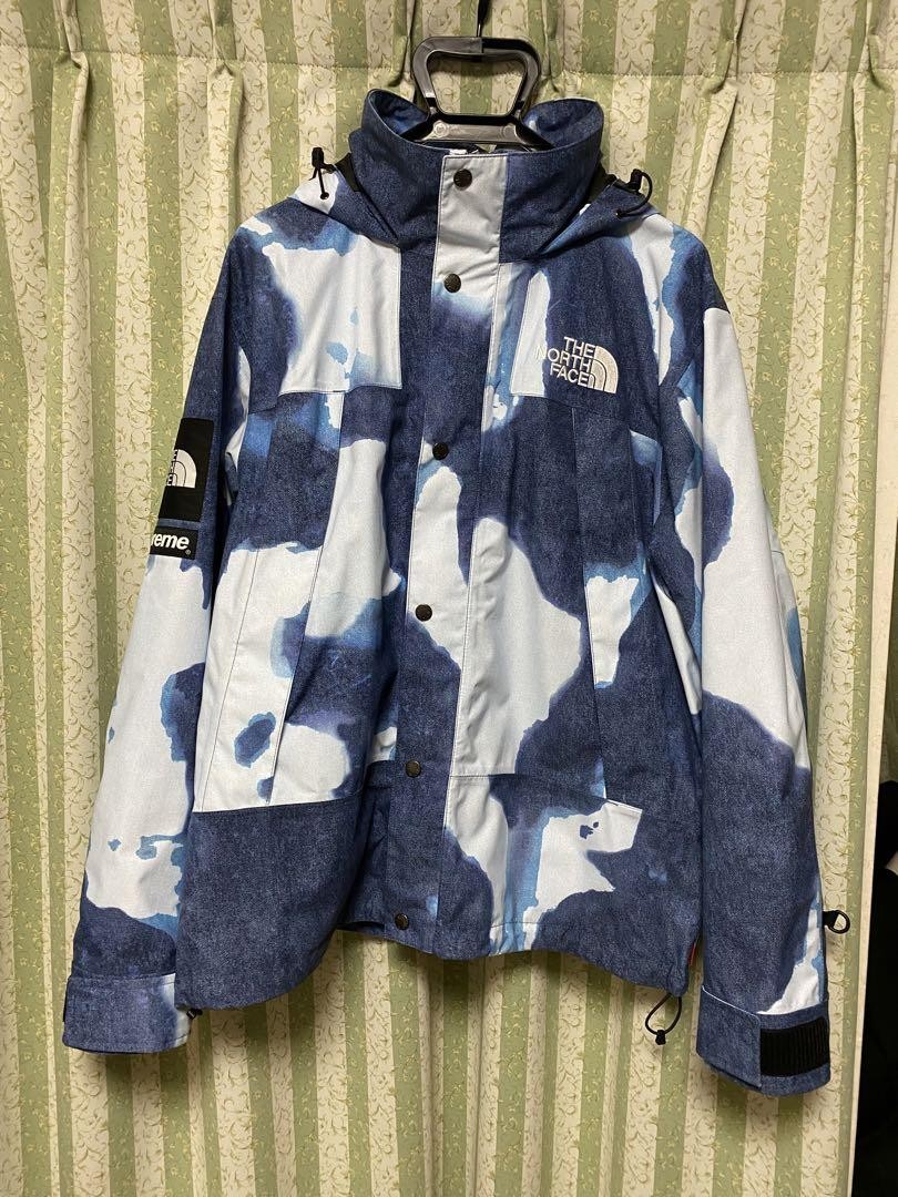 Supreme The North Face Mountain Jacket Bleached Denim Print