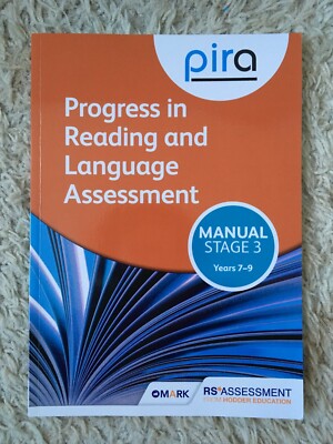 PIRA Progress in Reading and Language Assessment Manual Stage 3 Years 7 - 9 RS