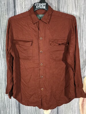 VINTAGE POLO RALPH LAUREN COUNTRY BUTTONS DOWN DOUBLE POCKET 100  