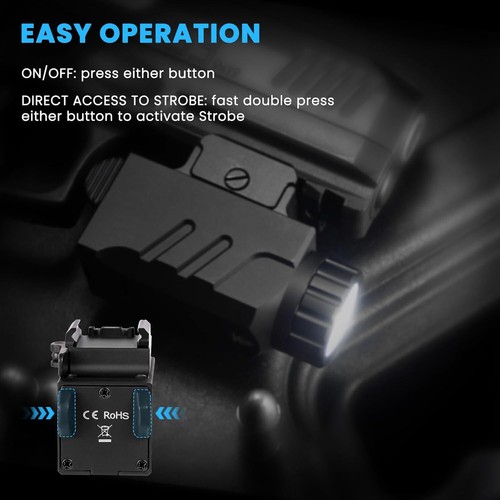 Sofirn PL09 Pistol Light, 1600 Lumens Rechargeable Tactical Compact flashlight - Picture 4 of 7