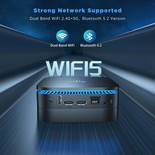 NIPOGI 4K Mini PC Intel N95 16GB RAM+512GB SSD 2.4G/5G WIFI 5 BT Windows 11 PRO - Bild 4 von 9