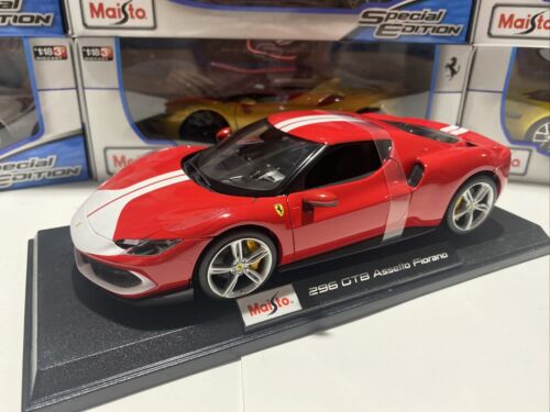 Ferrari 296 GTB Assetto Fiorano Red. 1/18 Scale Maisto Special Edition - Rare!