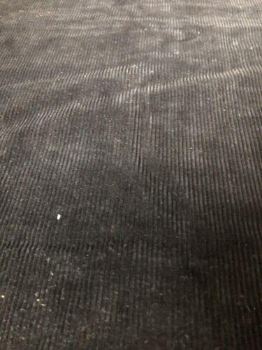 510 x 50 cm Black Cotton Milleries Velvet Coupon - Picture 1 of 6