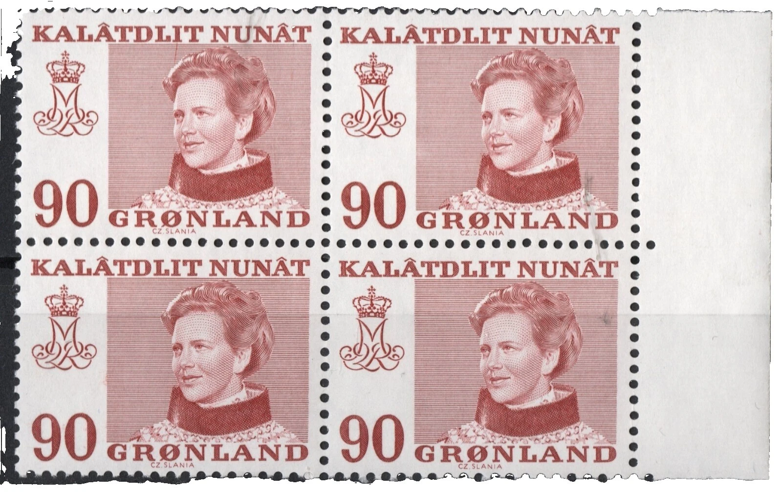 Mint Never Hinged/MNH Royalty Greenlandic Stamp Blocks