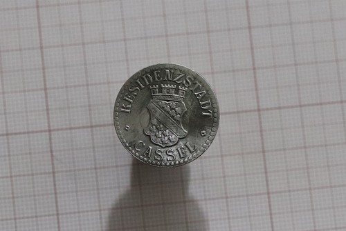 🧠🇩🇪 GERMANY WAR MONEY TOKEN CASSEL 10 PFENNIG 1917 HIGH GRADE B62 #91 - Picture 3 of 3