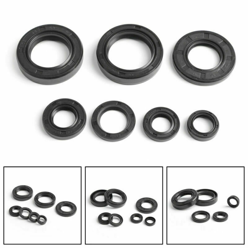 8-Teil Wellendichtring Satz für Yamaha DT MX 125 175 IT 175 YZ 125 1974-1983