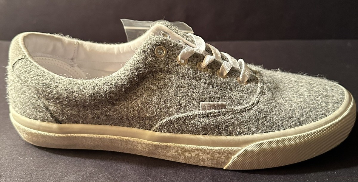 Polo Ralph Lauren Keaton Tabii Hand Woven Harris Tweed Grey Low 