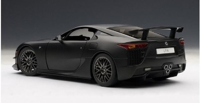 AUTOart - AUTOart 1/18 LEXUS LFA マットブラック 1/18 Scale Lexus LFA (Matt Black) Composite Model Car By