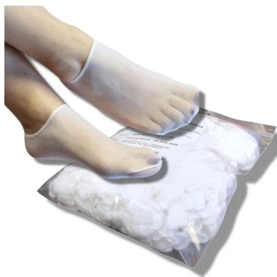 BENTINI Probierstrümpfe Probiersocken weiß im Nachfüllbeutel | 144 Stck.