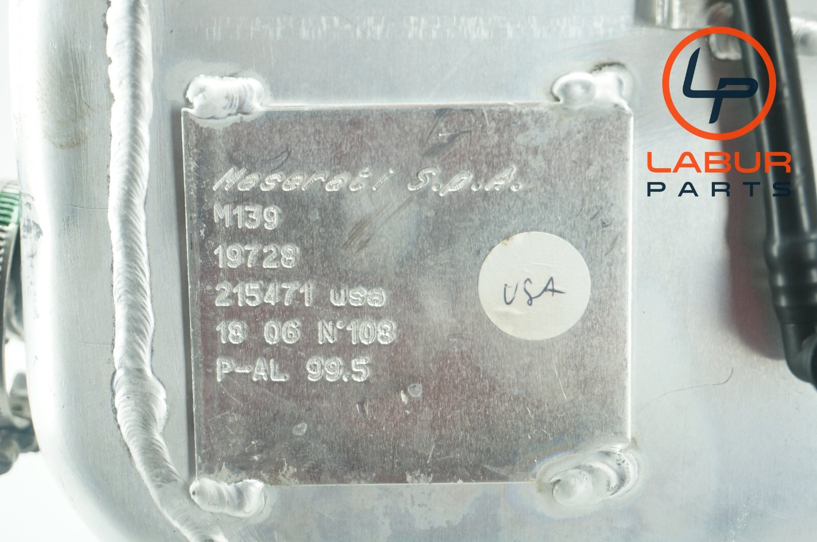 M139 06-13 Maserati Quattroporte Fuel Gas Tank Canister Reservoir Z4013