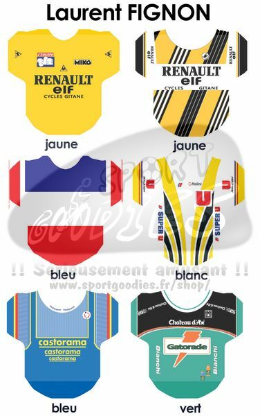 3 Pegatinas De Maillots De Ciclismo Tour De France 2022 - Colección De Equipos En Miniatura