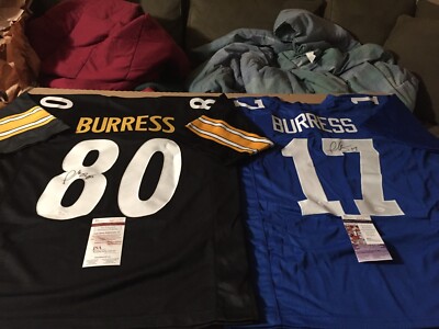 Plaxico Burress Autographed Signed XL Custom Steelers Giants