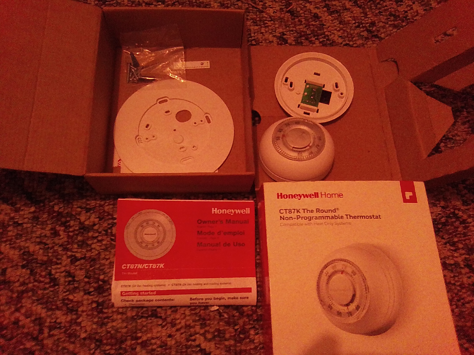 Honeywell home CT87K The Round Non-programmable Thermostat