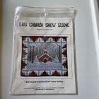 Sarah Hass LOG CHURCH SNOW SCENE 35" x 40" Quilt Wall Hanging Pattern NEW — photo 1