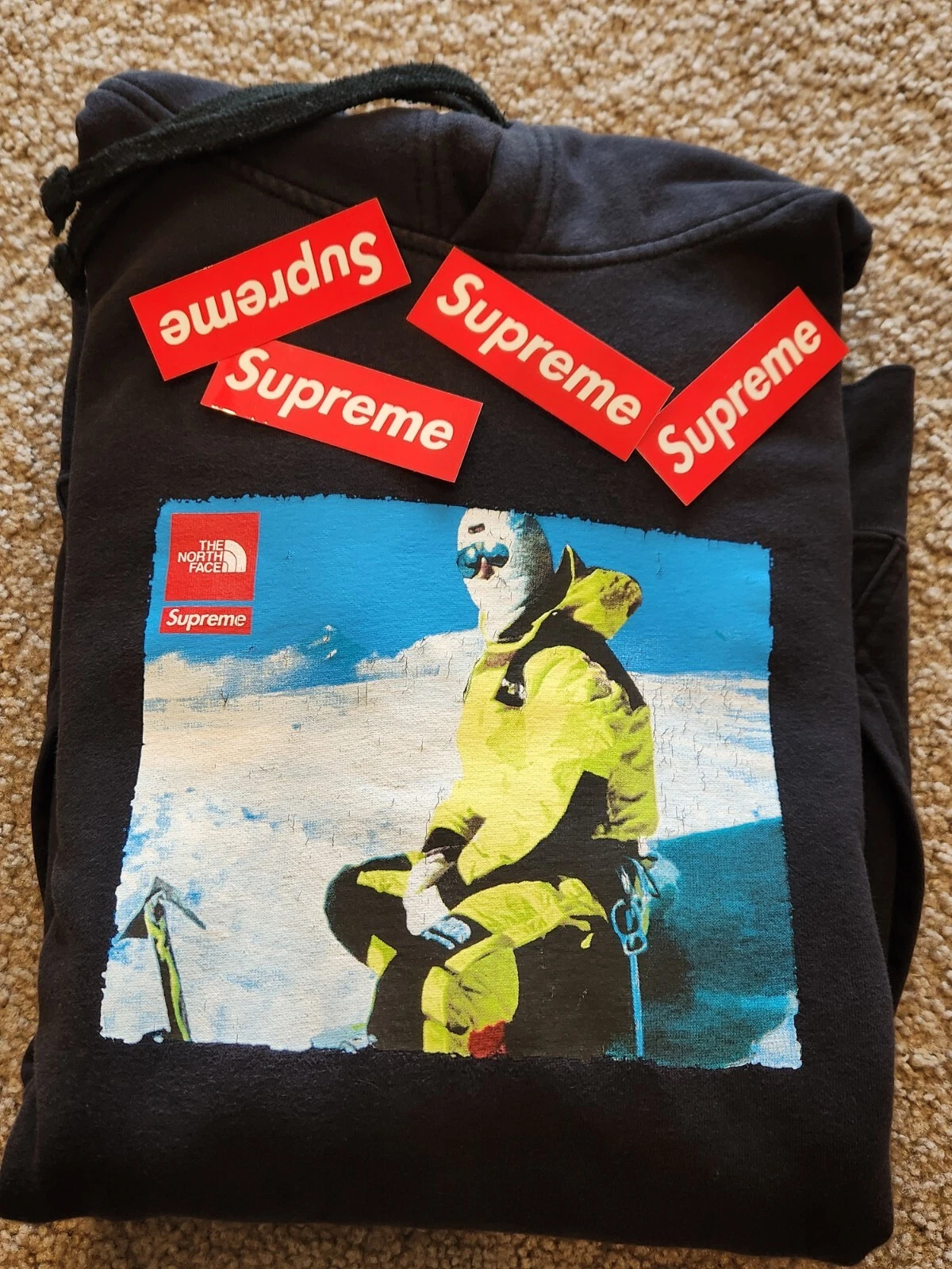 Sweat à capuche photo Supreme FW18 The North Face taille XL