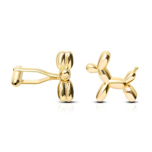 BRAZALETES DE PLATA DE BODA DE HOMBRE ENCHAPADOS EN ORO COBRE ESLABONES DE PUÑO DE MODA PERRO - Imagen 5 de 12