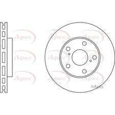 Apec Front Brake Disc DSK678 - OE High Quality Precision Engineered Part
