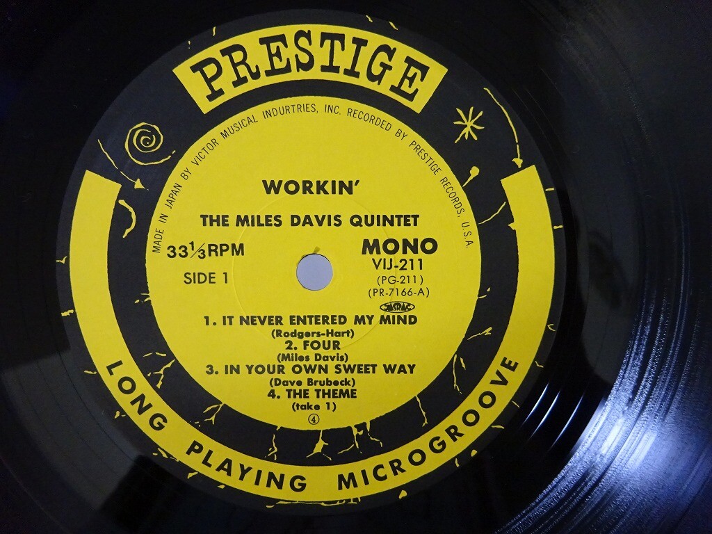 その他 LP Miles Davis Workin VIJ211 PRESTIGE /00260 Miles Davis - Workin´ - LP | JazzMessengers