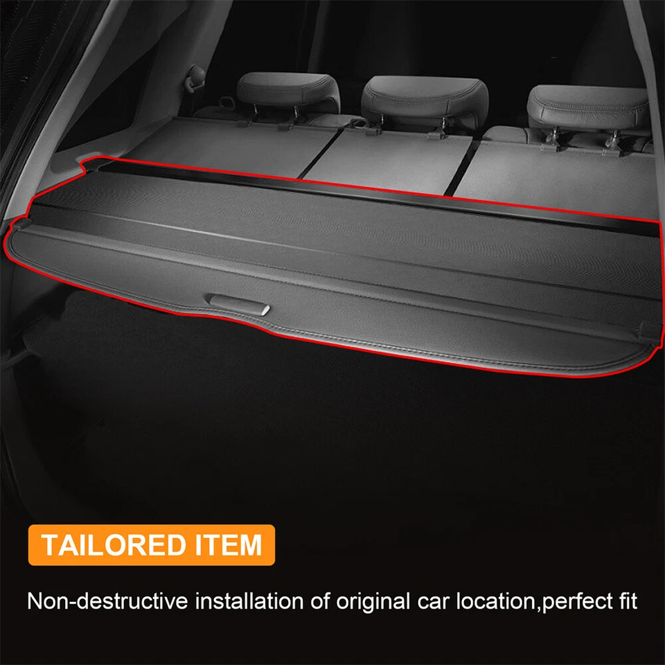Cubierta de carga retráctil negra para equipaje para Honda CR-V CRV 2007-2011 Foto 4 de 4