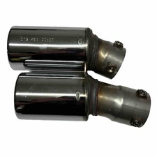 Sport Exhaust Muffler Black Steel Tailpipe Stainless Steel Single