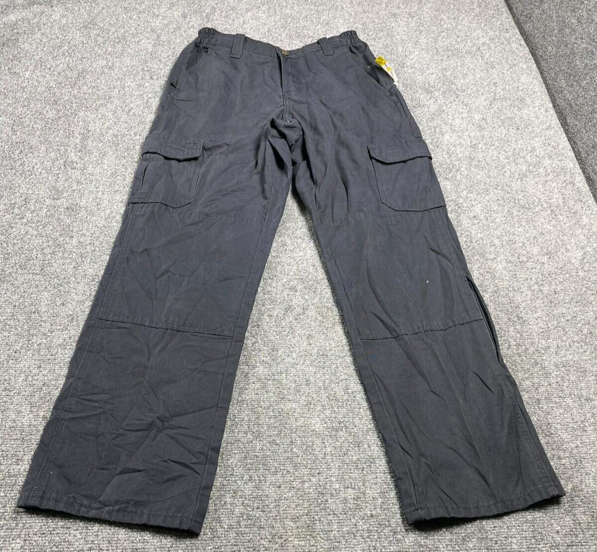 The Force Men's Tactical Cargo Pants Canvas Black Size 30R