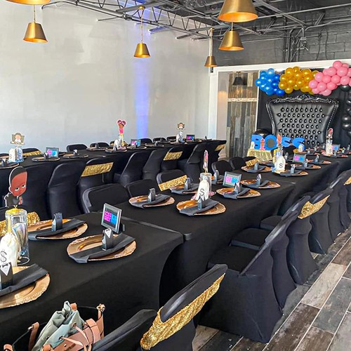 4/6/8FT Large Spandex Tablecloth Stretch Patio Table Cover Wedding